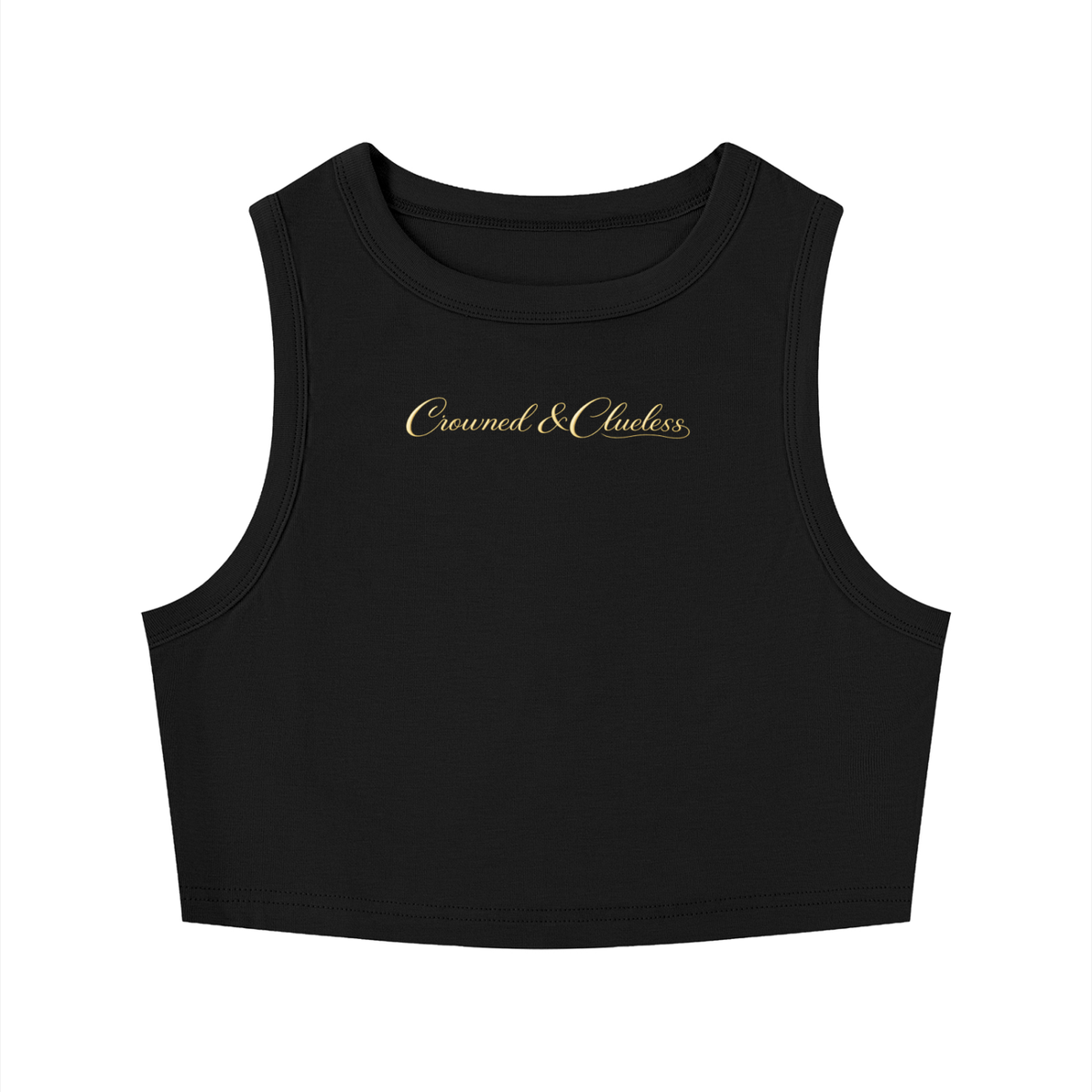 Crowned & Clueless BBY Tank-Butter BBY