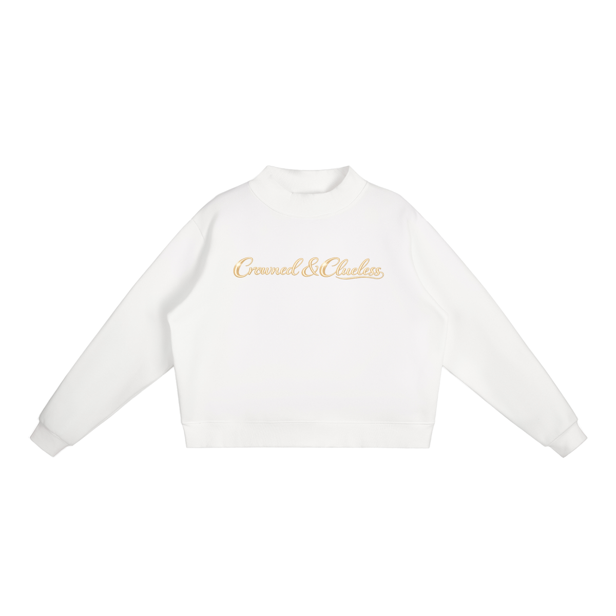 Crowned & Clueless Crew Neck-Butter Bby