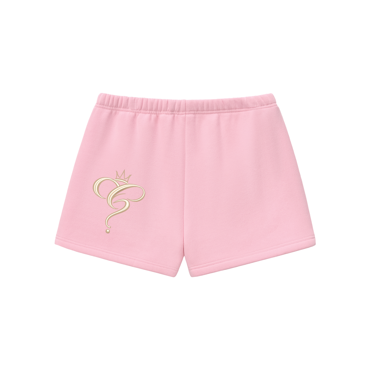 Crowned & Clueless Tie Shorts-Butter Bby
