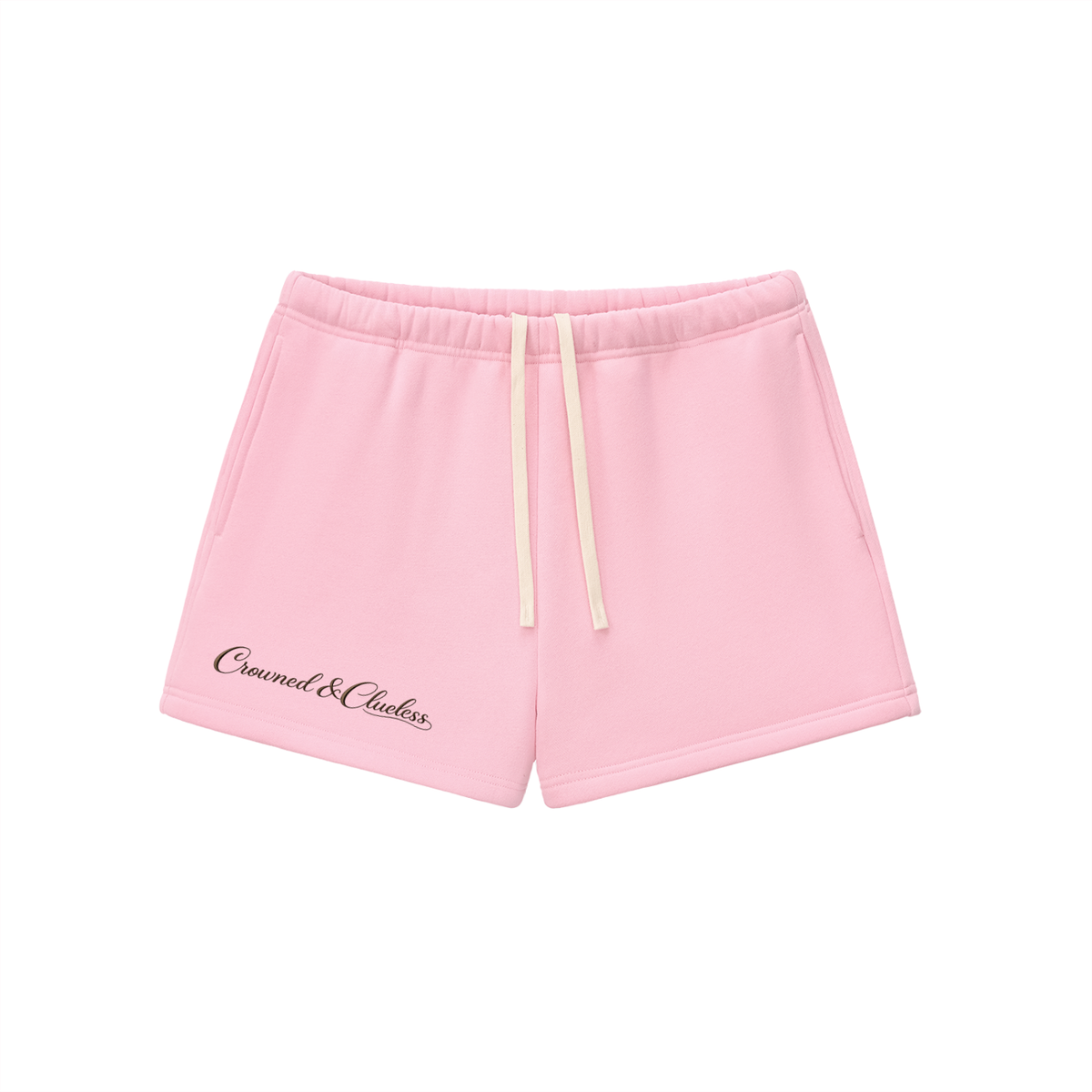 Crowned & Clueless Tie Shorts- Coco Chaos
