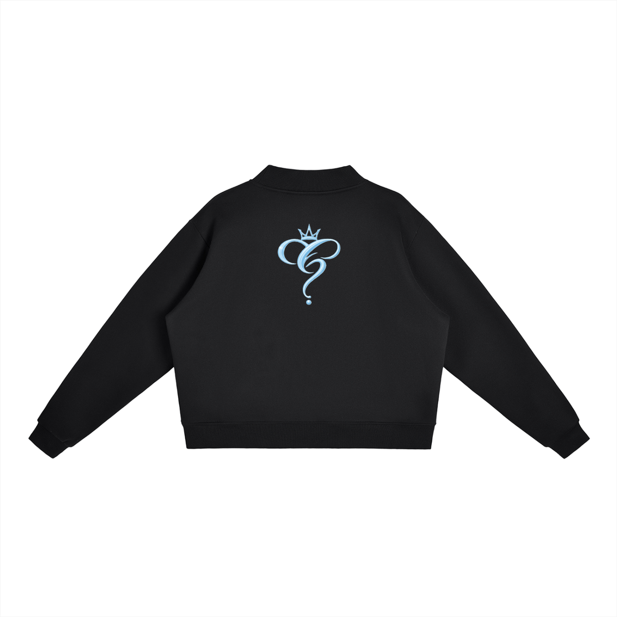 Crowned & Clueless Crew Neck-Blue Delulu