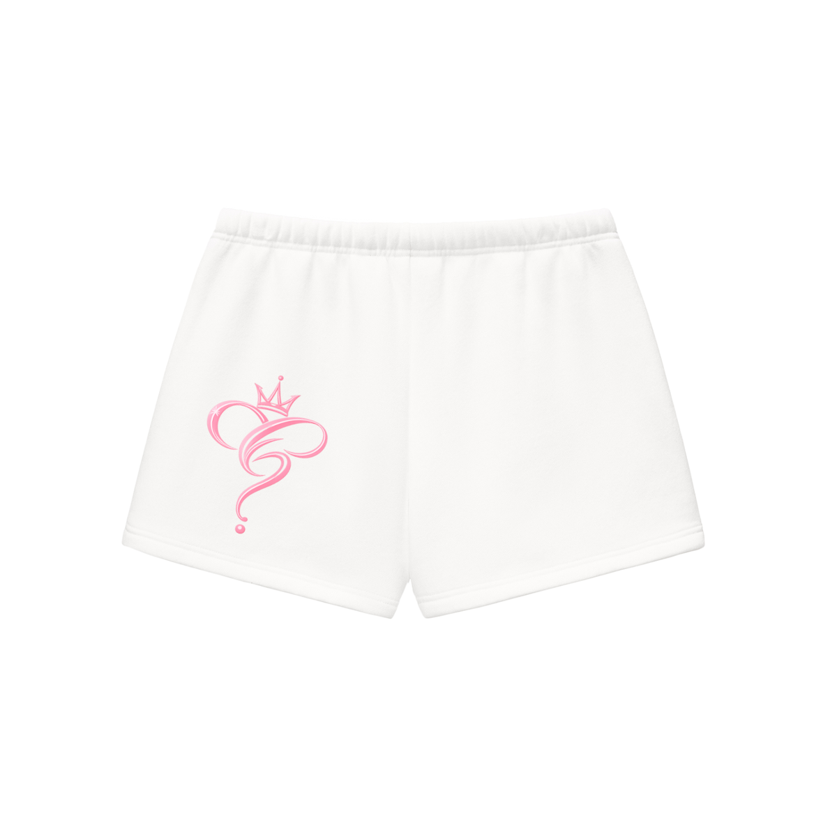 Crowned & Clueless Tie Shorts-Pink Problems