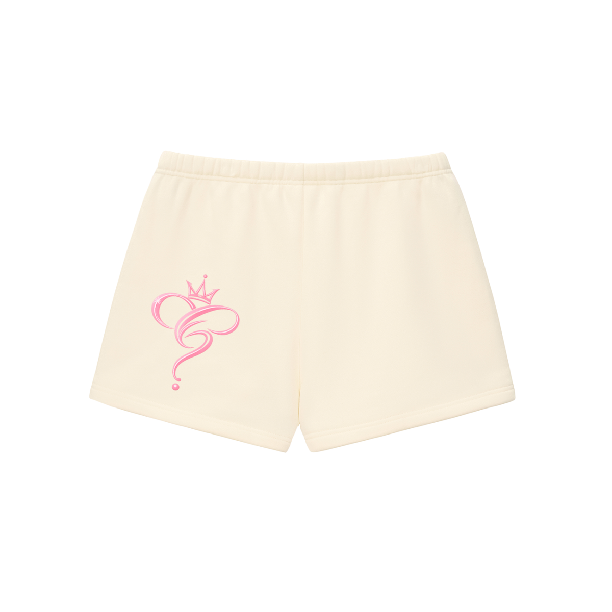 Crowned & Clueless Tie Shorts-Pink Problems