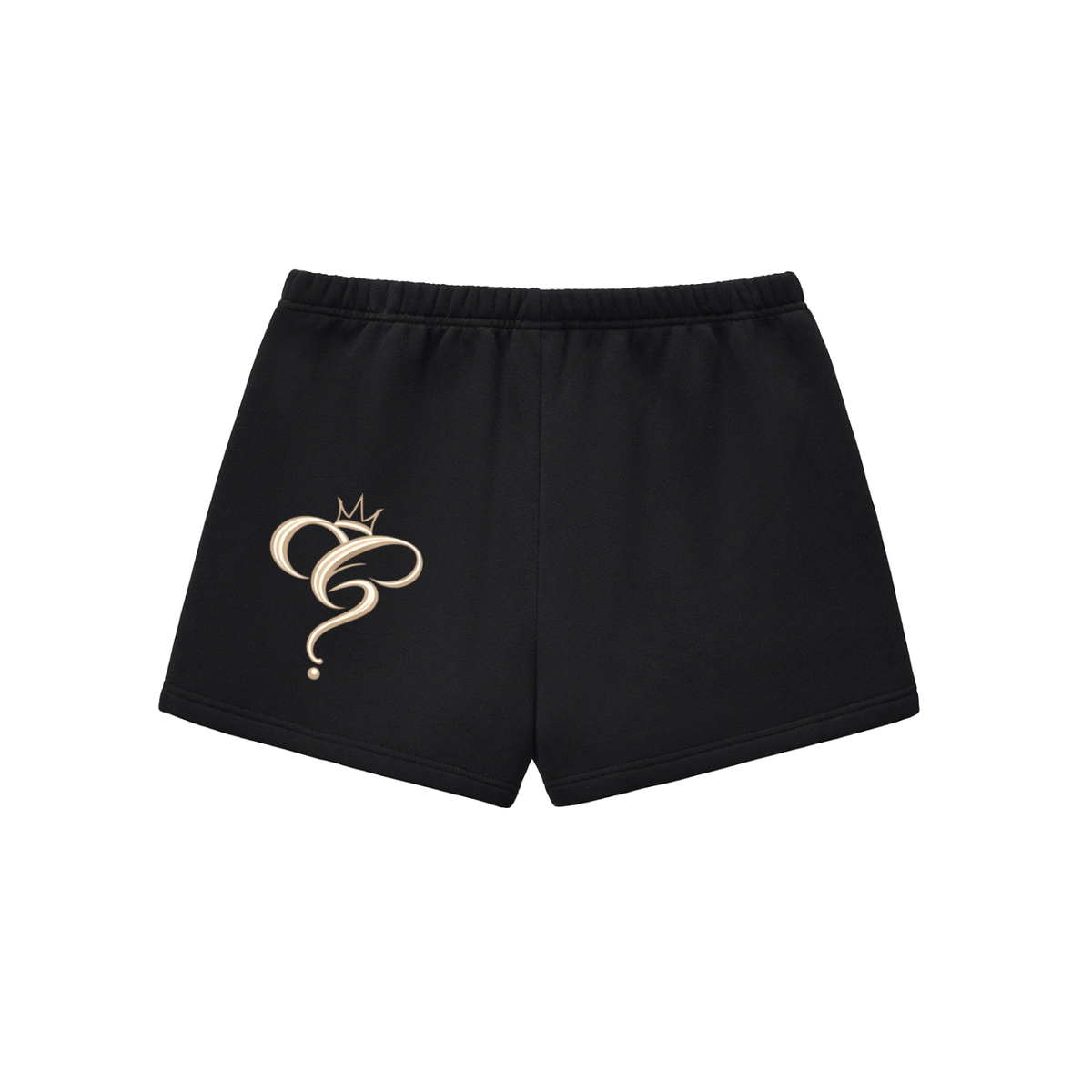 Crowned & Clueless Tie Shorts-Butter Bby