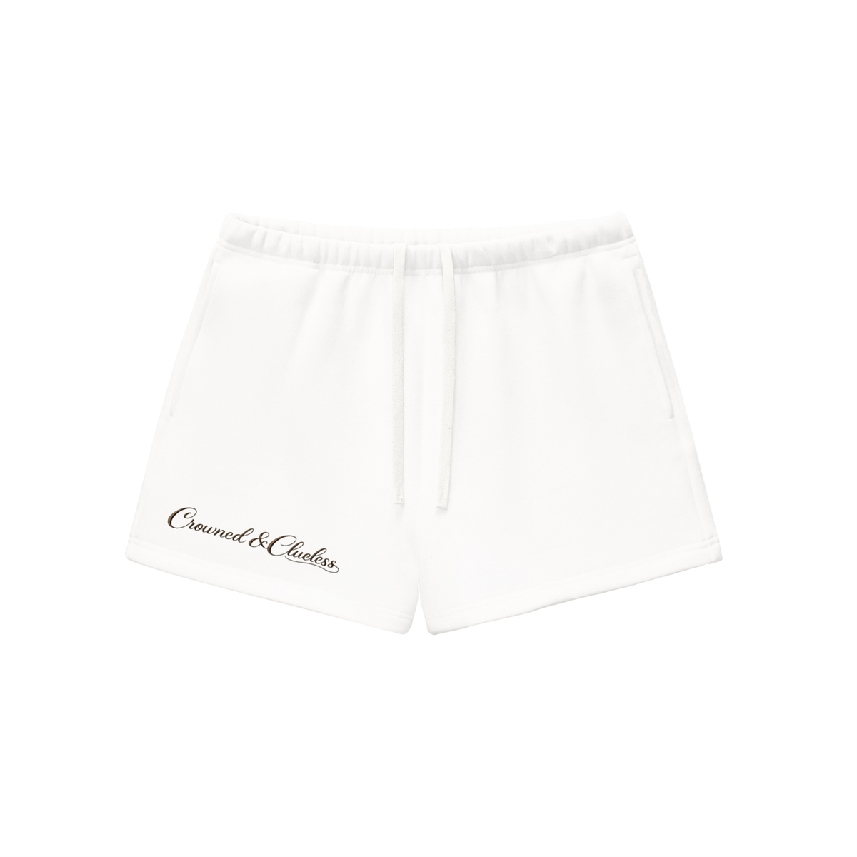 Crowned & Clueless Tie Shorts- Coco Chaos
