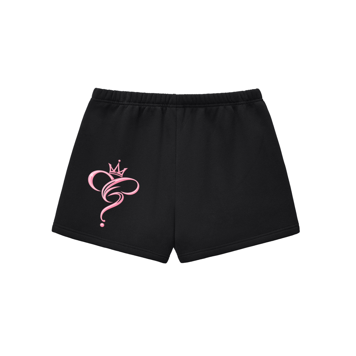 Crowned & Clueless Tie Shorts-Pink Problems
