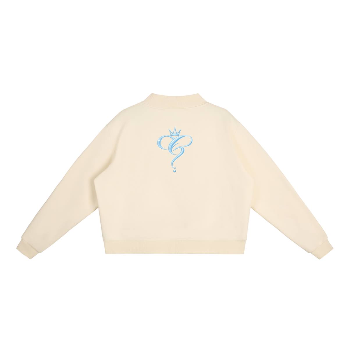 Crowned & Clueless Crew Neck-Blue Delulu