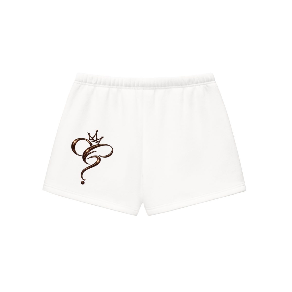 Crowned & Clueless Tie Shorts- Coco Chaos