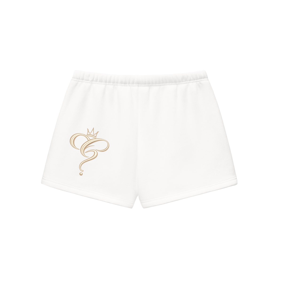 Crowned & Clueless Tie Shorts-Butter Bby