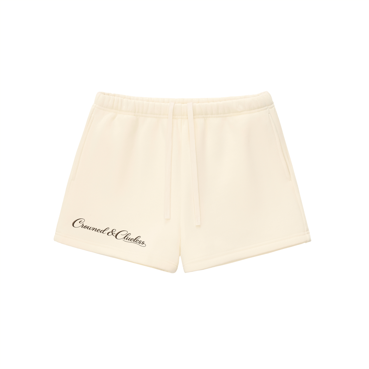 Crowned & Clueless Tie Shorts- Coco Chaos