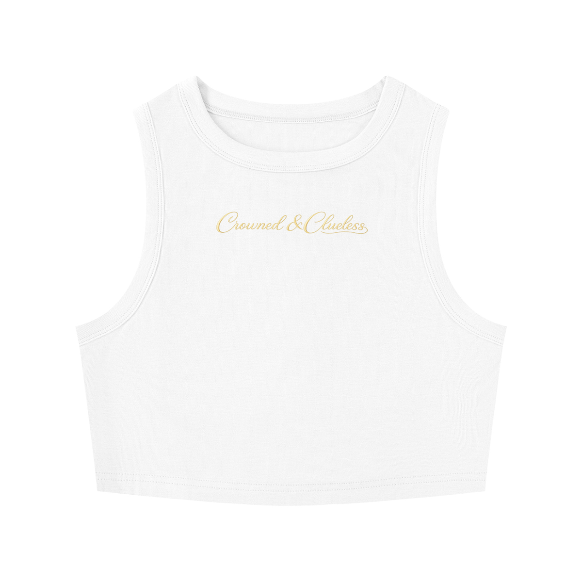 Crowned & Clueless BBY Tank-Butter BBY