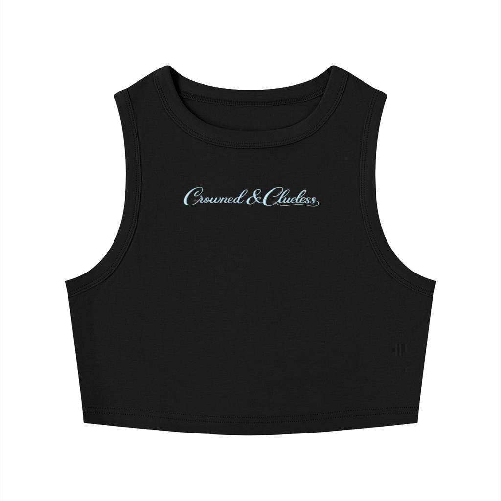 Crowned & Clueless BBY Tank-Blue Delulu
