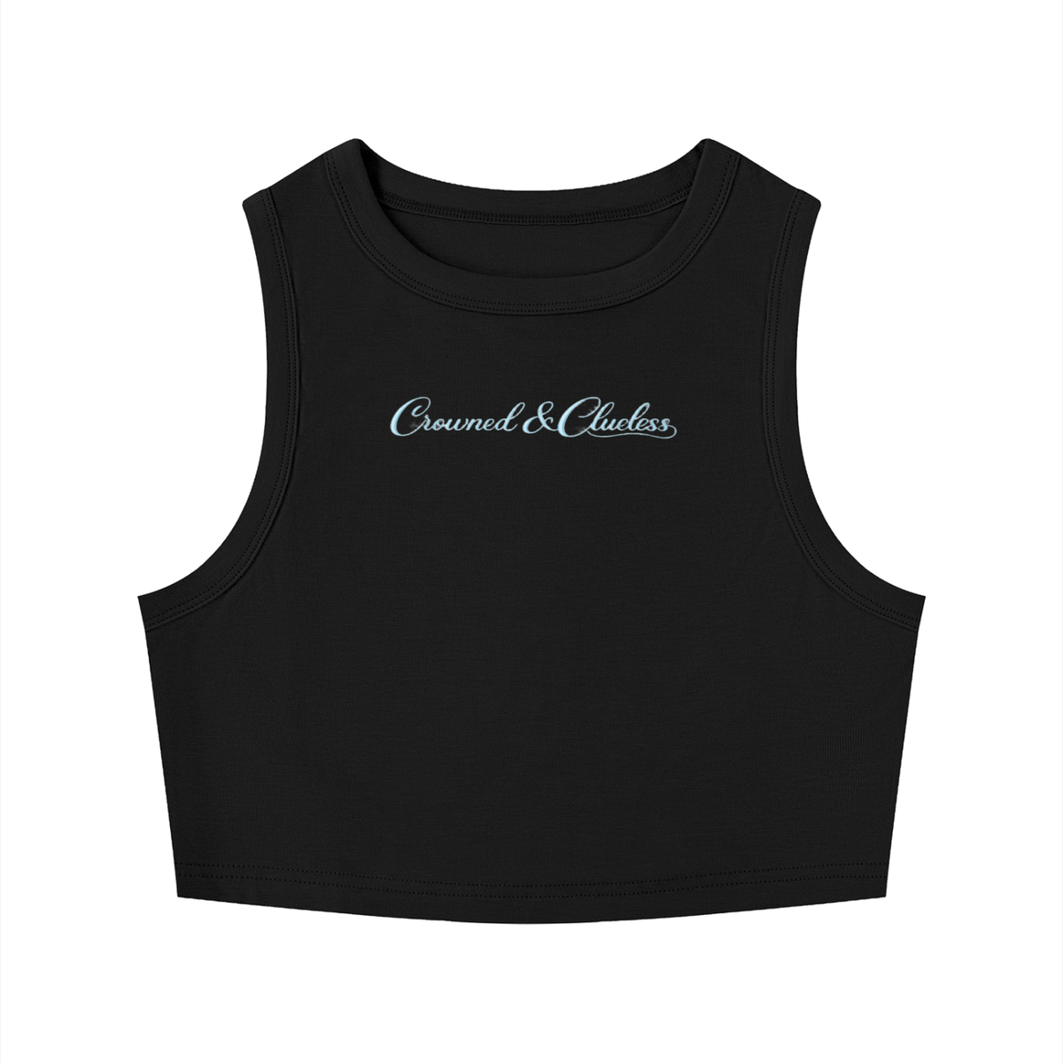 Crowned & Clueless BBY Tank-Blue Delulu