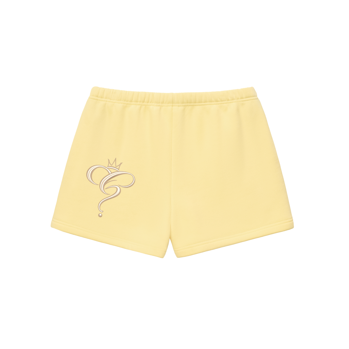 Crowned & Clueless Tie Shorts-Butter Bby